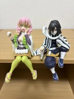 鬼滅の刃　プレミアムちょこのせ　伊黒小芭内　甘露寺蜜璃　フィギュア
