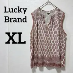 海外古着✨️Lucky Brand【XL】ノースリーブ チュニック タンクトップ