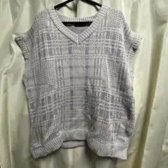 ニットベスト チェック