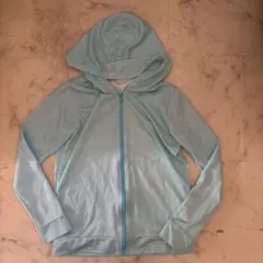 水色 フード付き ラッシュガード