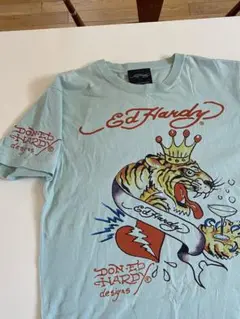 ED HARDY トラ 大冠 Tシャツ エドハーディーメンズ Tシャツ