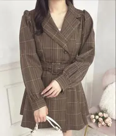 apres jour チェックワンピース