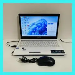 Y874 ASUSノートパソコン i7 SSD高速 Windows11オフィス付