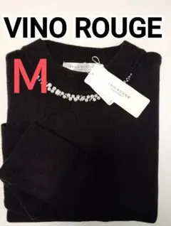 新品 モックネックニットセーター レディース 長袖 ニット 黒 Ｍサイズ