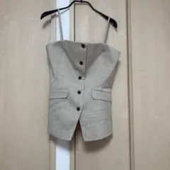 THE.CLIP ベスト ベージュ