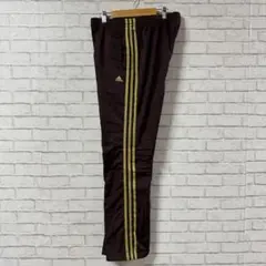 極太90s old adidas ビッグロゴ刺繍 バギーナイロントラックパンツ 90s Adidas サイドスナップ トラックパンツ ジャージ 極太 y2k