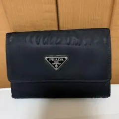 PRADA 二つ折り財布 ナイロン ブラックのサムネイル