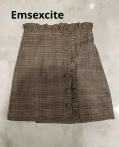 Emsexcite フリル チェックミニスカート