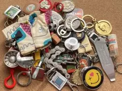 メタル多め フレンチキーホルダー 50 個セット フランス ヴィンテージ 1