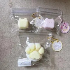 kikisquishy スクイーズ 肉球 マシュマロ猫 3点セット ミニサイズ