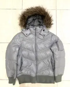 ファーダウンジャケット 短丈 グランジ y2k N2B