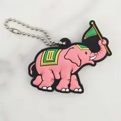 北電子 ジャグラー ピンクゾウ キーホルダー