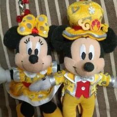 ディズニー30周年ミッキー&ミニー ストラップ付マスコット ハピネス・イズ・ヒア