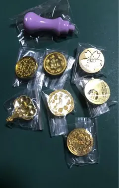 シーリングスタンプ シーリングワックス ヘッド ハンドル 桜 風船 六芒星