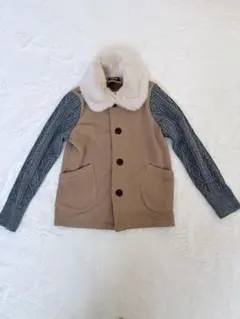 GENERATOR ファー付きジャケット ベージュ