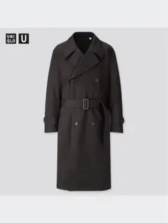Uniqlo U ブロックテックトレンチコート　ブラック
