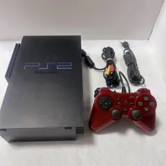 美品 SCPH-50000 ミッドナイト・ブラック PS2 本体 動作確認済