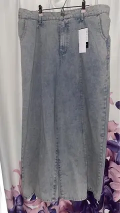 デニムワイドパンツ 4L 大きいサイズ