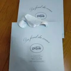 gelato pique ショップ袋 2枚セット 水色