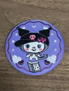 【新品未使用】メロディっち×クロミ 刺繍缶バッチ サンリオ×たまごっち