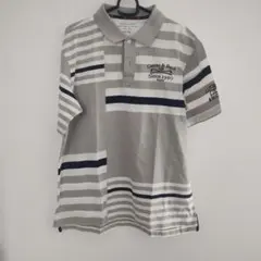 Cutter & Buck 半袖シャツ グレー ボーダー LLのサムネイル