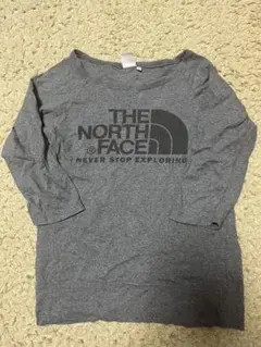 ★ノースフェイス★ 七分袖カットソー　グレー　L