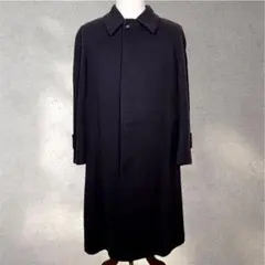 【クロンビー】ステンカラーコート/ネイビー/モダン/カシミヤ100%/長袖