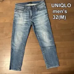 ユニクロ　メンズ　ウルトラストレッチスキニーフィットジーンズ　ブルー 32 M