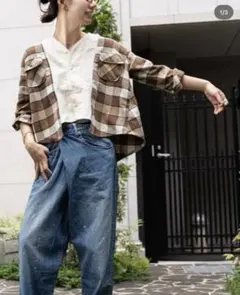ゴートゥーハリウッド　140㎝チェックシャツ