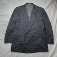 【ec37】Burberry　ダブルブレスト　テーラードジャケット　サイズM相当