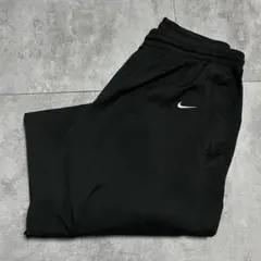 00s NIKE ナイロンパンツ ブラック 刺繍ロゴ XL y2k
