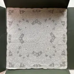 未使用　汕頭　スワトウ　ハンカチChikazawa 刺繍　近沢レース