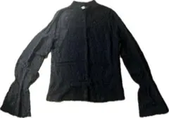 moussy 黒 レース フレア袖 トップス　シャツのサムネイル