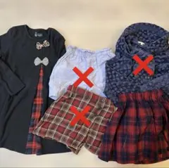キッズ服セット（ジャケット・ボトムス・ワンピース）2点