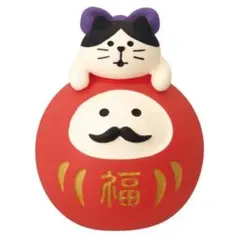 新品☆コンコンブル　だるまLOVE猫　赤