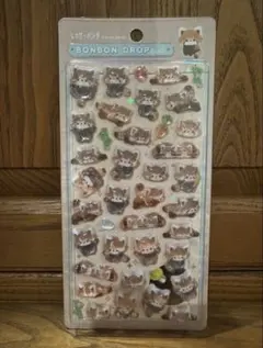 ボンボンドロップシール　レッサーパンダ