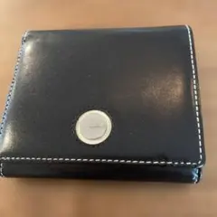 agnès b. アニエスベー☆財布 二つ折り☆ネイビー 紺 赤 - メルカリ