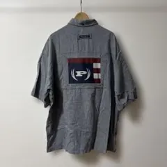 [レア]PHAT FARM 半袖シャツ XXL グレー ストライプ B系のサムネイル