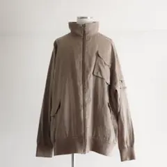 1990s OLD Brown Linen Zip-Up Jacket