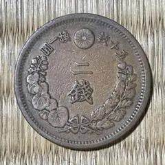 明治七年 半銭銅貨 角ウロコ - メルカリ