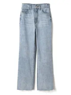 新品タグ付き✨️ グレイル フリンジヘムセミフレアデニムパンツ ジーンズ 水色