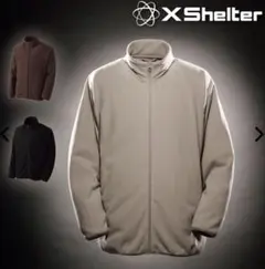 ワークマン エックスシェルター 断熱βフリースジャケット LLサイズ ブラック