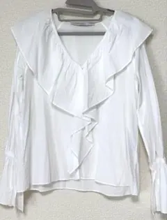 FRAMeWORK ラッフルブラウス