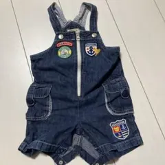 MIKI HOUSE デニム オーバーオール　サロペット 80cm