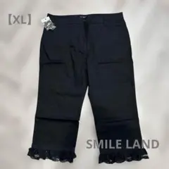 美品✨SMILE LAND カジュアルパンツ ブラック88 新品タグ付　ニッセンのサムネイル