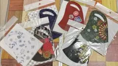 和風花柄マスク6枚セット