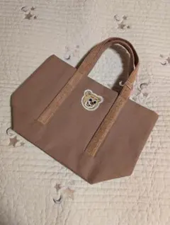 【新品】フェイラー　オールドテディ　ワッペントートバッグ ベージュ　小