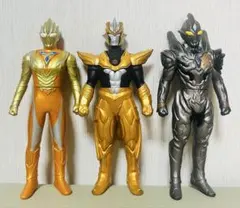 ウルトラヒーローシリーズ　ソフビ３点