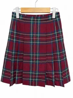 THE SCOTCH HOUSE プリーツスカート 160A ボルドー 制服風のサムネイル