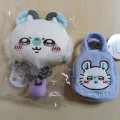 超まじかるちいかわ ぬいぐるみミラー てのひらバッグ モモンガ 2点セット